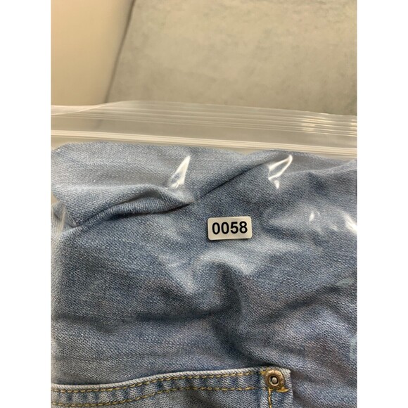 Women's Est. 1946 Denim Blue Jean Capris Distressed 24W Classic Fit Pockets - Picture 15 of 15